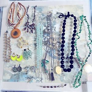 $10 necklaces, $5 earrings